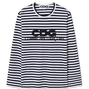 Comme des Garcons Long Sleeved Stripe T-Shirt Front Side