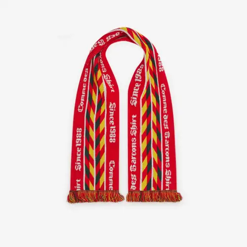 CDG Shirt Football Scarf Red CDG Shirt Football Scarf Red Full View