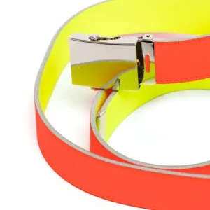 Comme Des Garçons Wallet Super Fluo Belt Orange Buckkle View